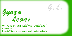 gyozo levai business card